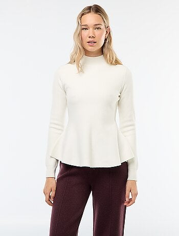 Maglione basic a collo alto