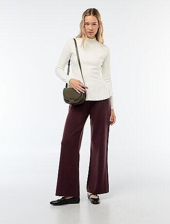Maglione basic a collo alto