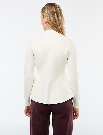 Maglione basic a collo alto