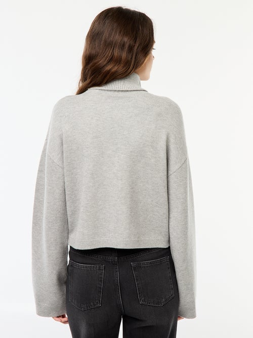 Maglione a collo alto tinta unita - Kiabi