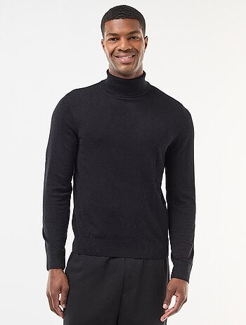 Maglione dolcevita tinta unita