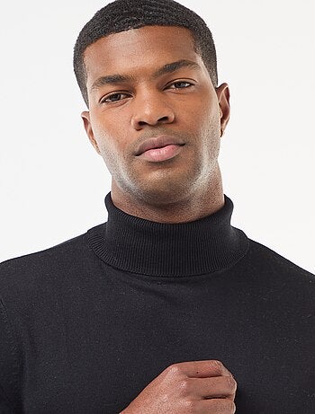 Maglione dolcevita tinta unita