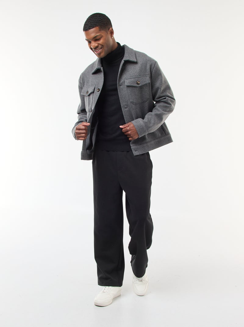 Maglione a collo alto tinta unita Nero - Kiabi