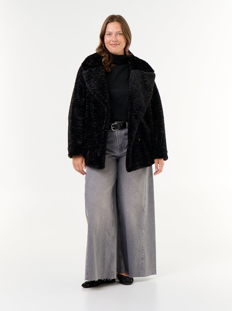 Maglione a collo alto tinta unita Nero - Kiabi