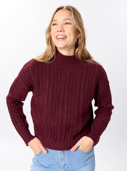 Maglione a collo alto tinta unita - Kiabi