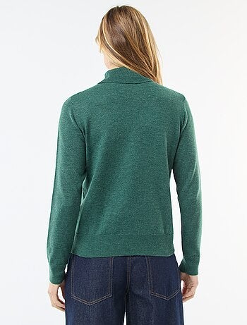 Maglione a collo alto tinta unita
