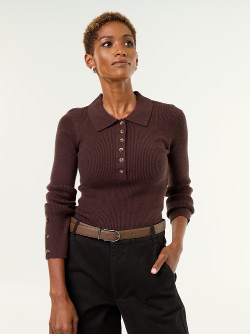 Maglione a collo polo - Kiabi