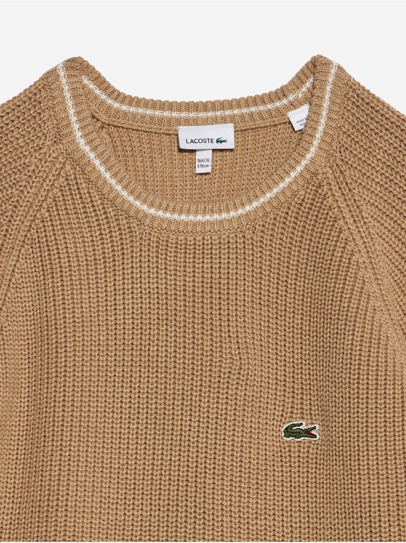 Maglione a collo rotondo - lacoste Cammello - Kiabi