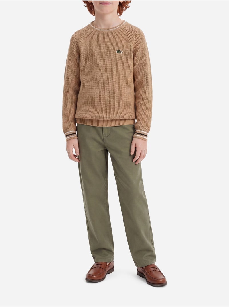 Maglione a collo rotondo - lacoste Cammello - Kiabi