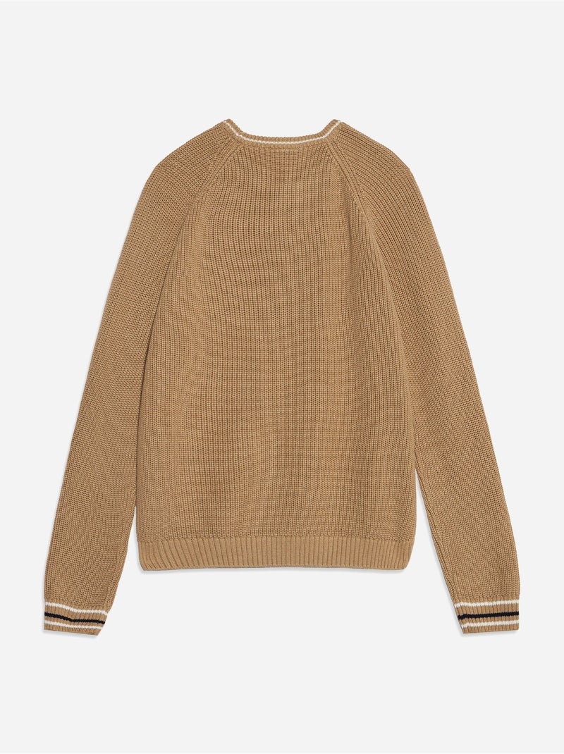 Maglione a collo rotondo - lacoste Cammello - Kiabi