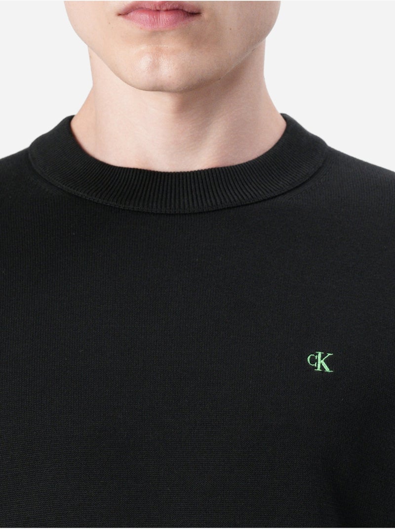 Maglione a coste - Calvin Klein Nero - Kiabi