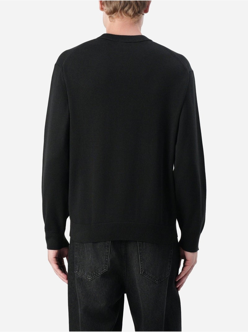 Maglione a coste - Calvin Klein Nero - Kiabi