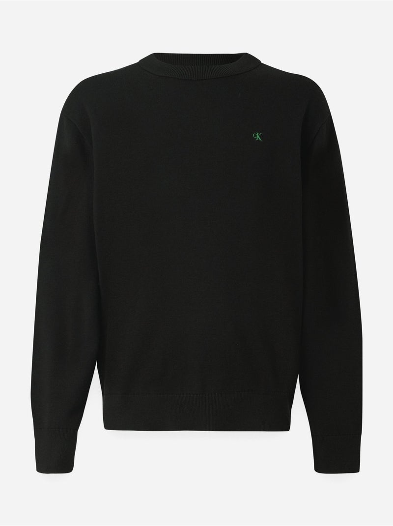 Maglione a coste - Calvin Klein Nero - Kiabi