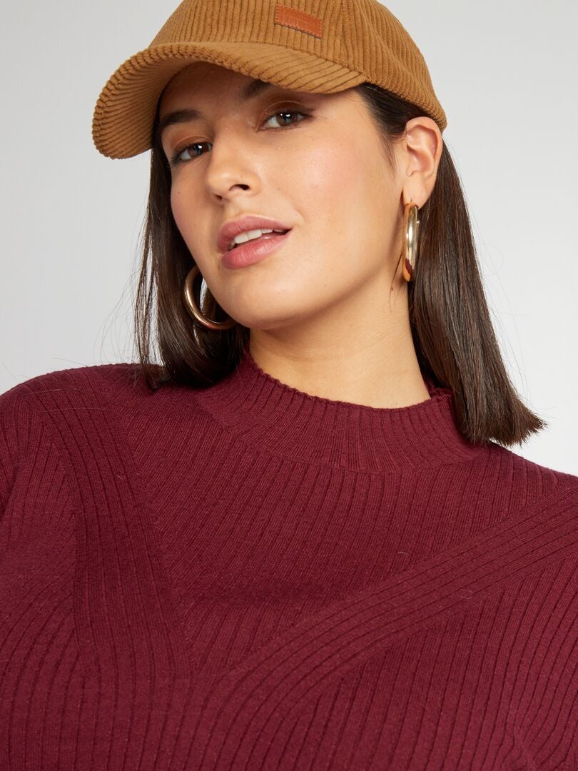 Maglione Donna Con Collo A Tartaruga E Coulisse – Cecil – Mix Cotone Con Motivo Grafico