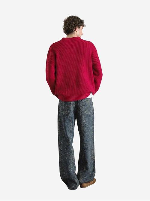 Maglione a coste comfort fit con girocollo giesto - Kiabi Maglione a coste comfort fit con girocollo giesto - Kiabi
