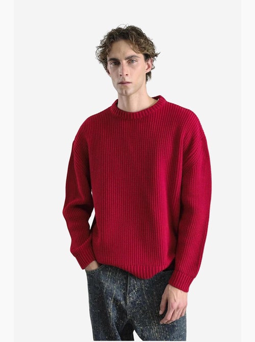 Maglione a coste comfort fit con girocollo giesto - Kiabi Maglione a coste comfort fit con girocollo giesto - Kiabi
