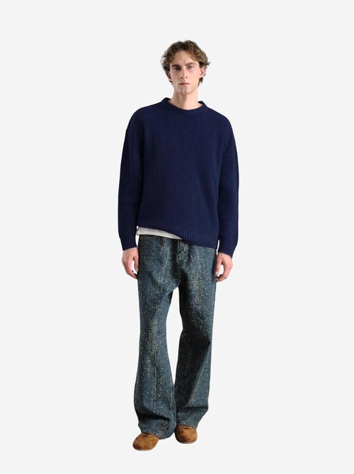 Maglione a coste con girocollo giesto - Kiabi Maglione a coste con girocollo giesto - Kiabi