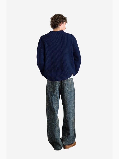 Maglione a coste con girocollo giesto - Kiabi Maglione a coste con girocollo giesto - Kiabi