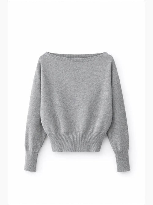 Maglione a coste con scollo a barca mixray - Kiabi Maglione a coste con scollo a barca mixray - Kiabi