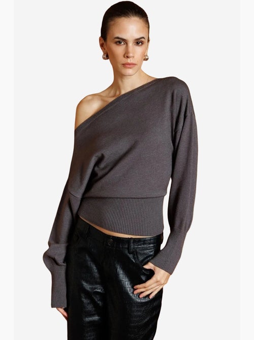 Maglione a coste con scollo a barca mixray - Kiabi Maglione a coste con scollo a barca mixray - Kiabi