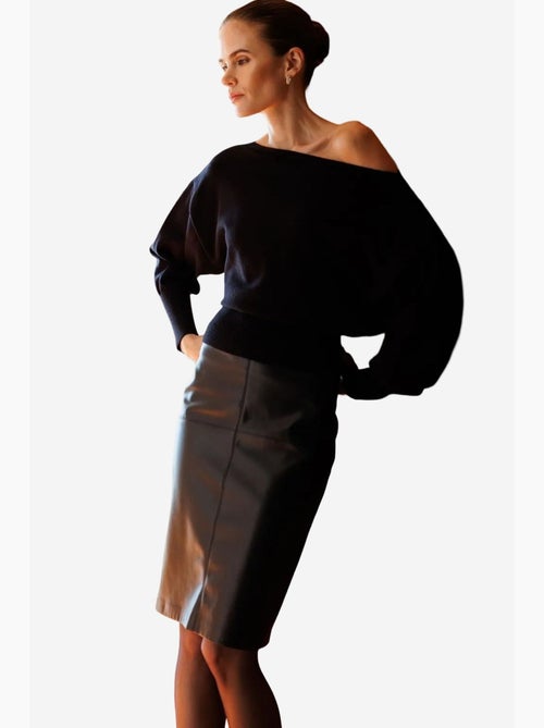 Maglione a coste con scollo a barca mixray - Kiabi