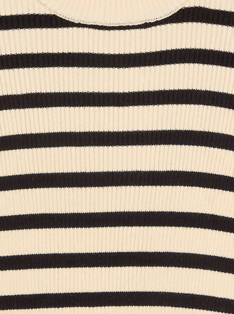 Maglione a coste Nero - Kiabi