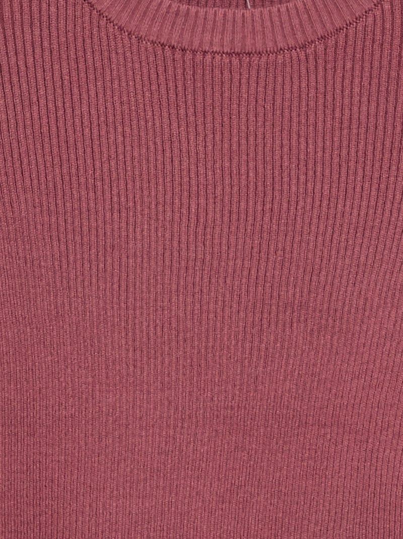 Maglione a coste Rosa - Kiabi