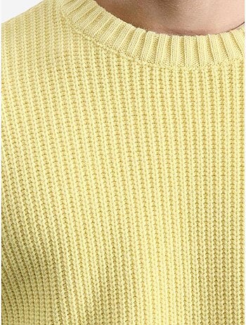 Maglione a coste spesse con girocollo giesto