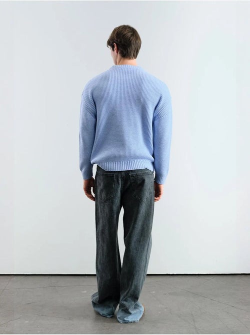 Maglione a costine comfort fit con girocollo giesto - Kiabi Maglione a costine comfort fit con girocollo giesto - Kiabi