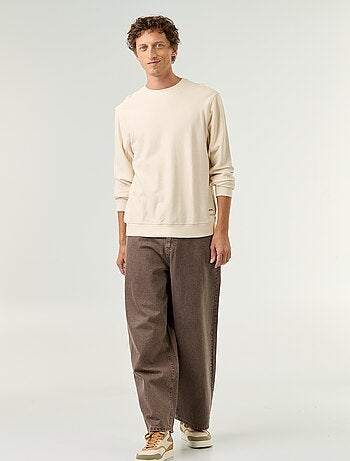 Maglione a costine in maglia fine