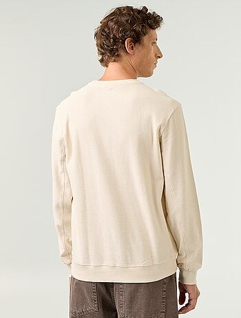 Maglione a costine in maglia fine