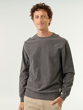Maglione a costine in maglia fine