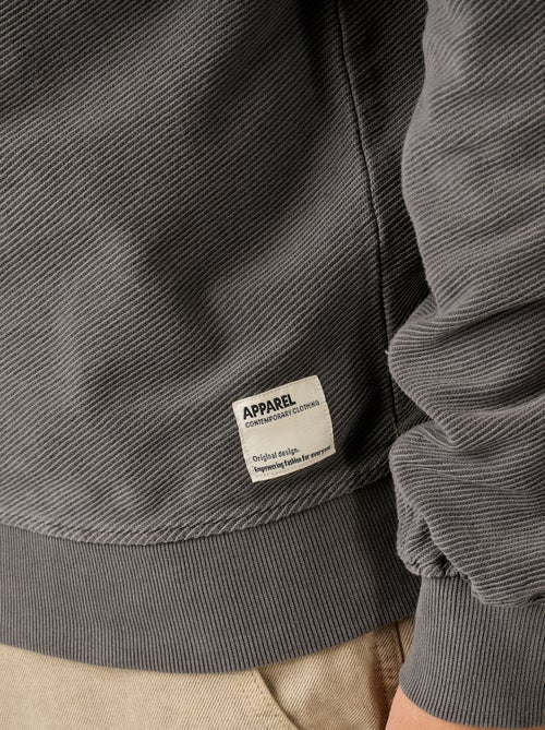 Maglione a costine in maglia fine - Kiabi