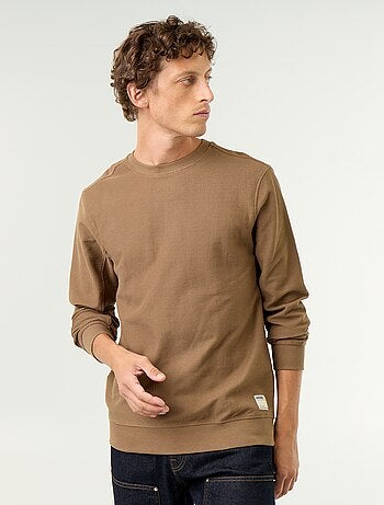 Maglione a costine in maglia fine