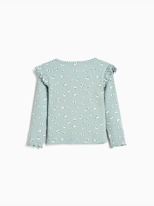 Maglione a costoni con fiori, mo fashion - Kiabi Maglione a costoni con fiori, mo fashion - Kiabi