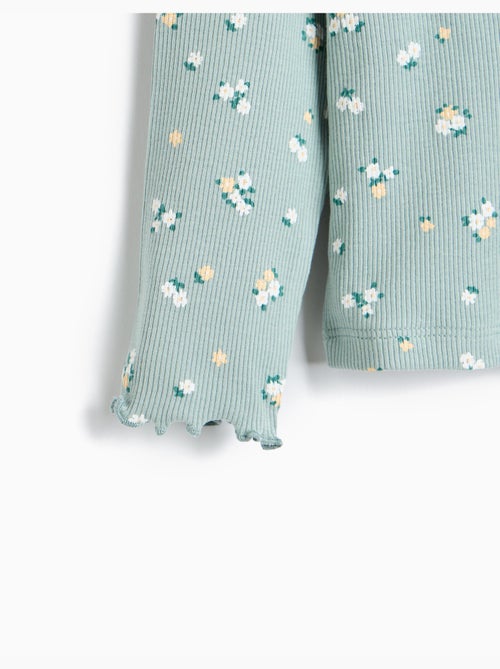 Maglione a costoni con fiori, mo fashion - Kiabi Maglione a costoni con fiori, mo fashion - Kiabi