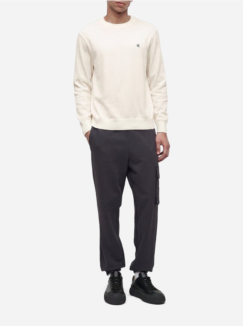 Maglione a girocollo - calvin klein Bianco sporco - Kiabi