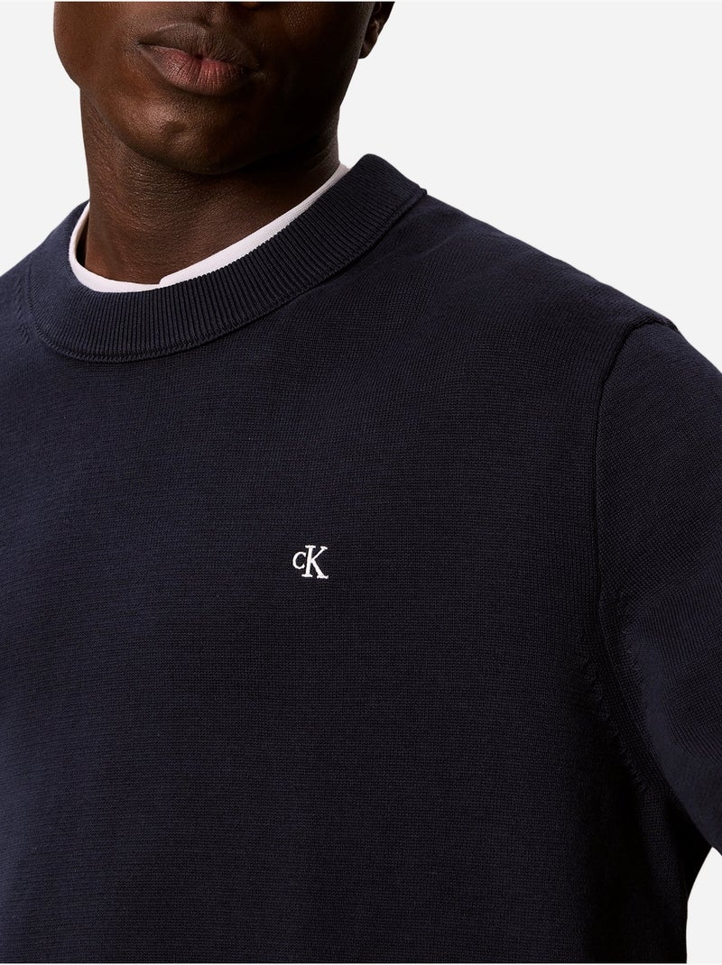 Maglione a girocollo - calvin klein Blu scuro - Kiabi