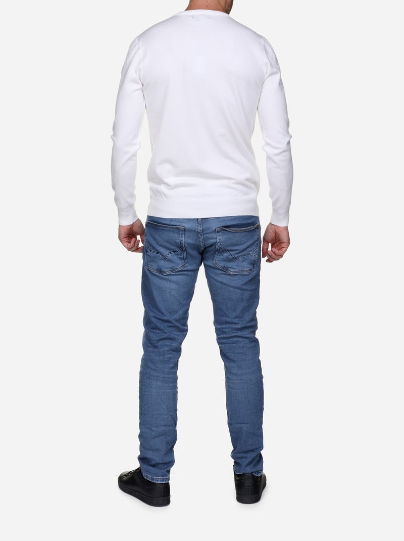 Maglione a girocollo - Kenzarro Bianco - Kiabi
