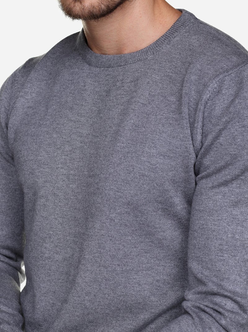 Maglione a girocollo - Kenzarro Grigio chiaro - Kiabi