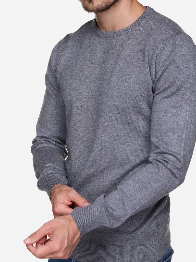 Maglione a girocollo - Kenzarro Grigio chiaro - Kiabi