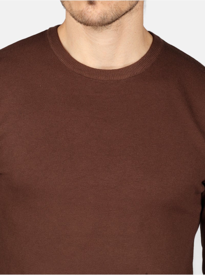Maglione a girocollo - Kenzarro Marrone scuro - Kiabi