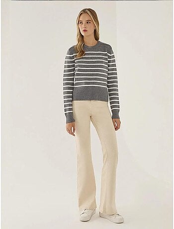 Maglione a girocollo a righe hiccup
