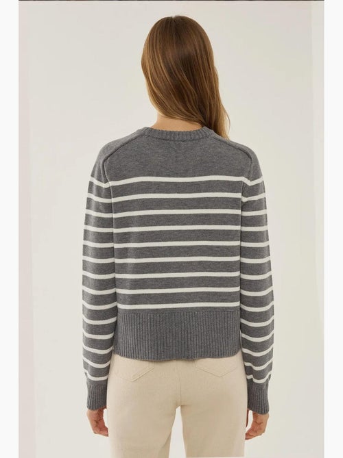 Maglione a girocollo a righe hiccup - Kiabi Maglione a girocollo a righe hiccup - Kiabi