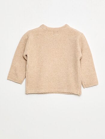 Maglione a girocollo con ricami