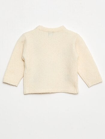 Maglione a girocollo con ricami