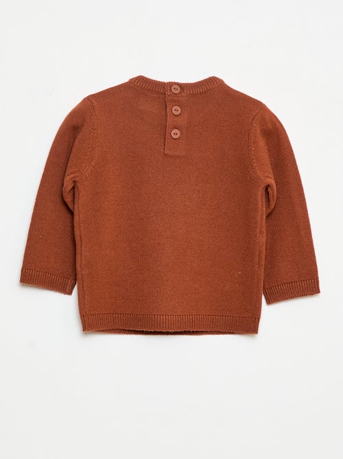 Maglione a girocollo con stampa 'cervo' - Kiabi