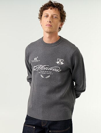 Maglione a girocollo in maglia grossa