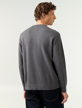 Maglione a girocollo in maglia grossa