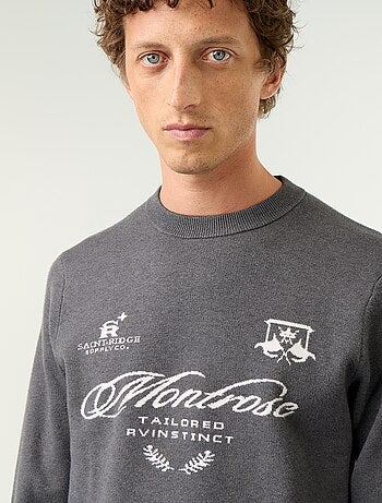 Maglione a girocollo in maglia grossa